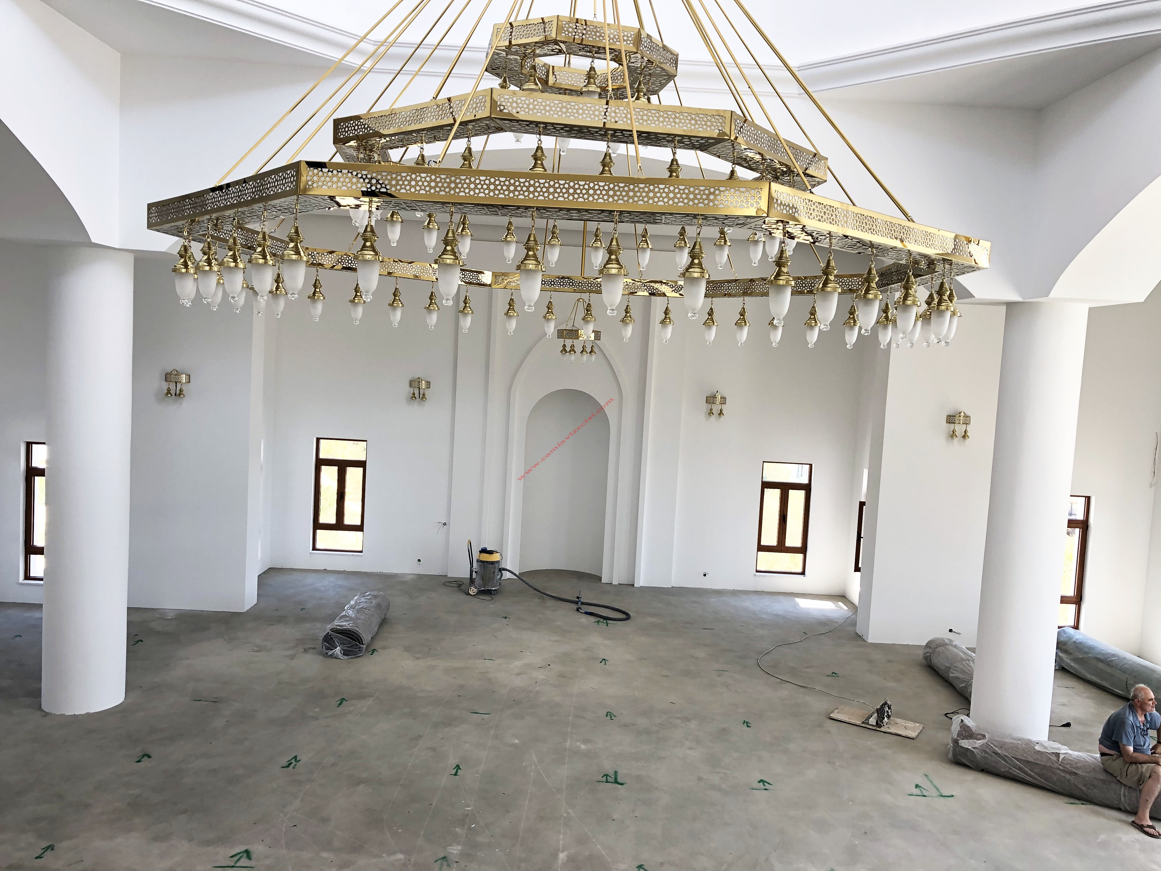 Süleymaniye Model Cami Avizesi 8 gen cami modern tasarım avize 