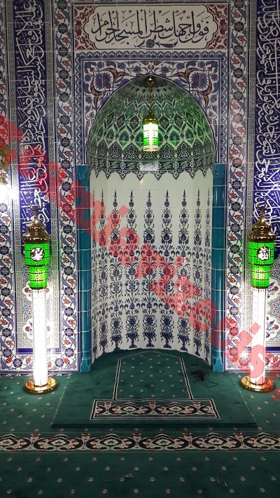 Kanuni Model Çift şerefeli Cami şamdanı takım