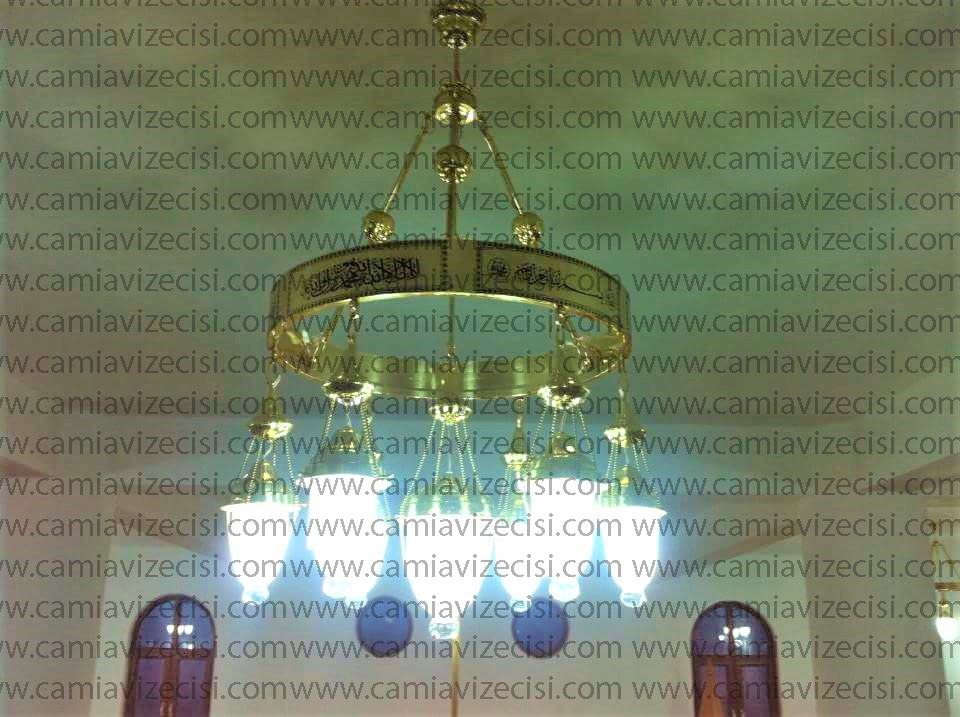 Mercan Model Cami Avizesi 60 cm 6 kollu prinç avize